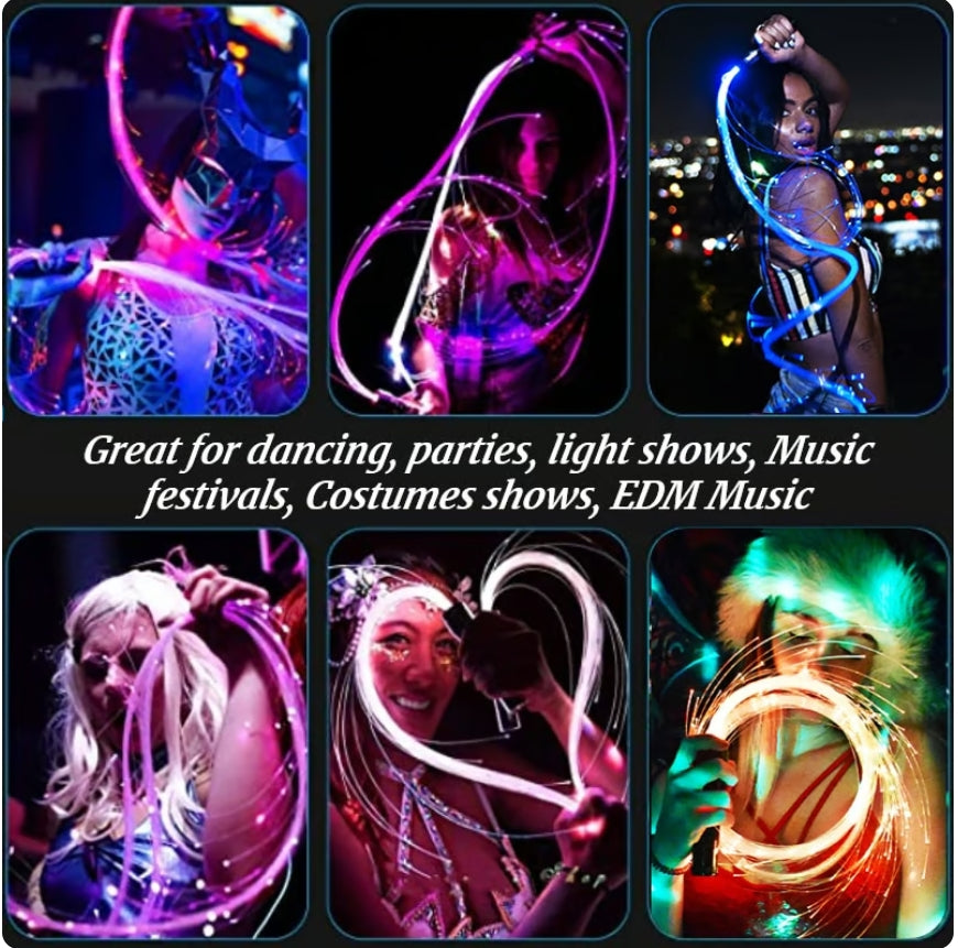 LED rechargeable light whip