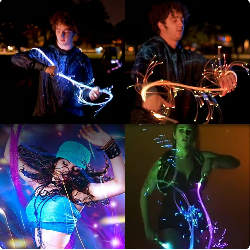 LED rechargeable light whip
