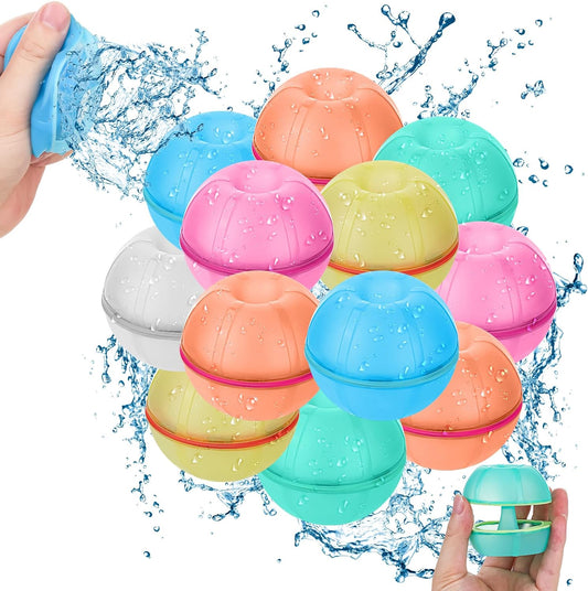 Magnetic Reusable Water Balloons - Quick Fill No-Mess