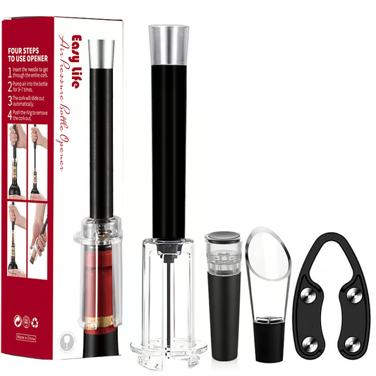 2025 Sales 49% Off🎄Air Pump Cork Remover Wine Bottle Opener Set