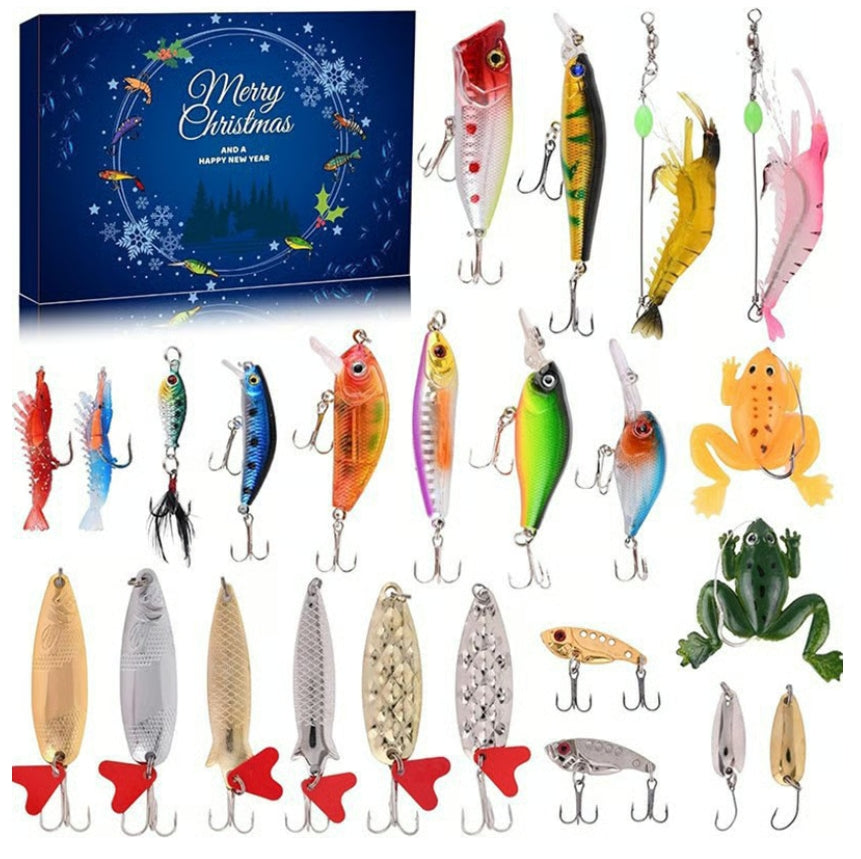 🎣 24 Days Christmas Countdown Fish Tackle Set