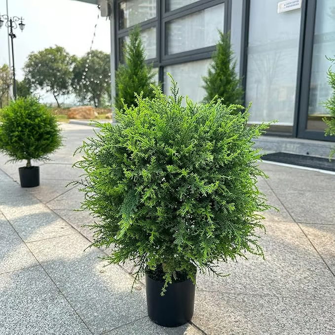 🌳LAST DAY 49% OFF - UV Resistant Artificial Cedar Topiary Ball Tree