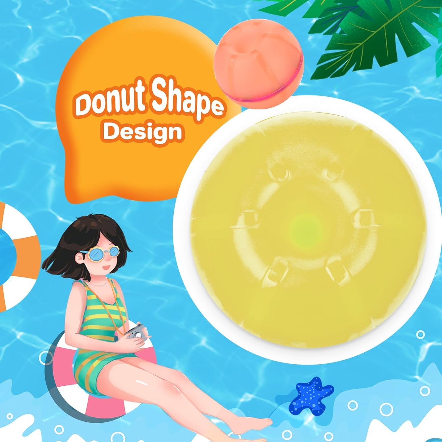 Magnetic Reusable Water Balloons - Quick Fill No-Mess