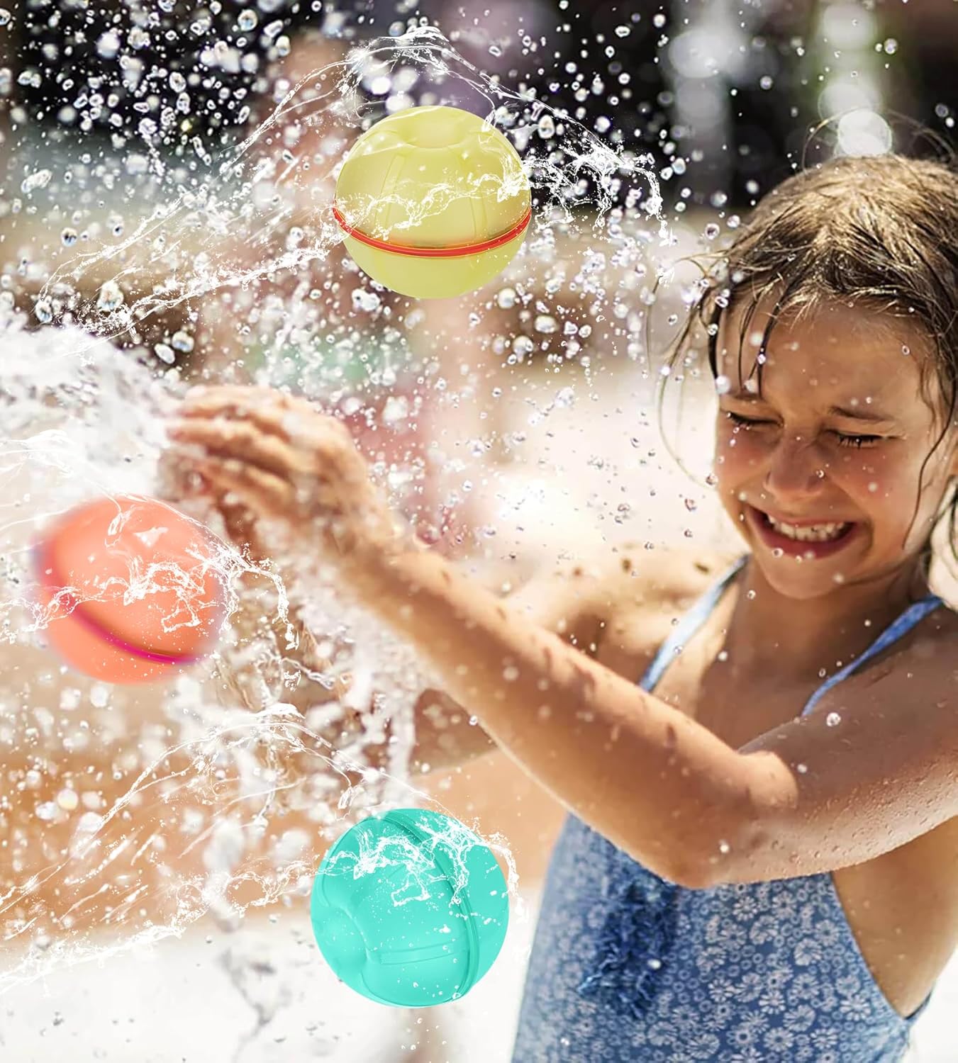 Magnetic Reusable Water Balloons - Quick Fill No-Mess