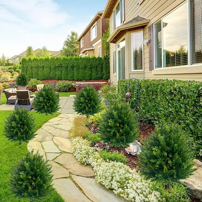 🌳LAST DAY 49% OFF - UV Resistant Artificial Cedar Topiary Ball Tree