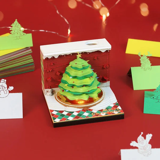 Handmade Christmas Tree Sticky Notes