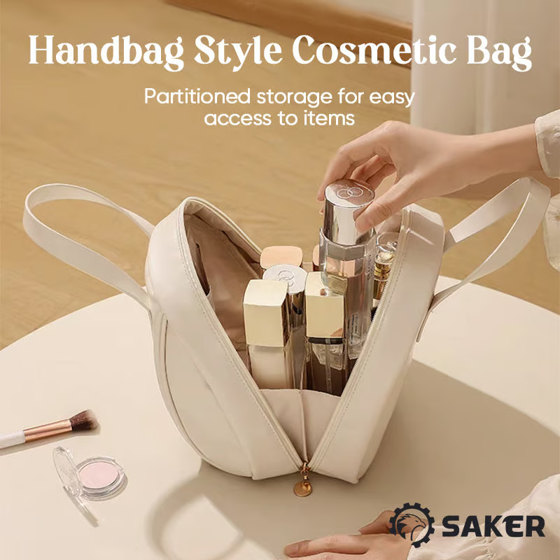 Multi-layered Shell-shaped Cosmetic Bag